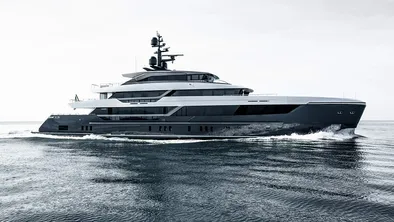 Photo of Alma, a standout in Sanlorenzo's 57 Steel series, featuring an expansive layout.