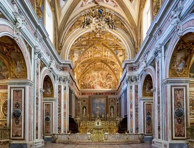 Napoli Campania Italia. Il museo all'interno della Certosa di San Martino, un ex complesso monastico, oggi museo, a Napoli,. Napoli Italia Gennaio 2019