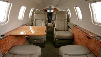 Cabine du jet Bombardier Learjet 45