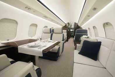 global 6500 interior